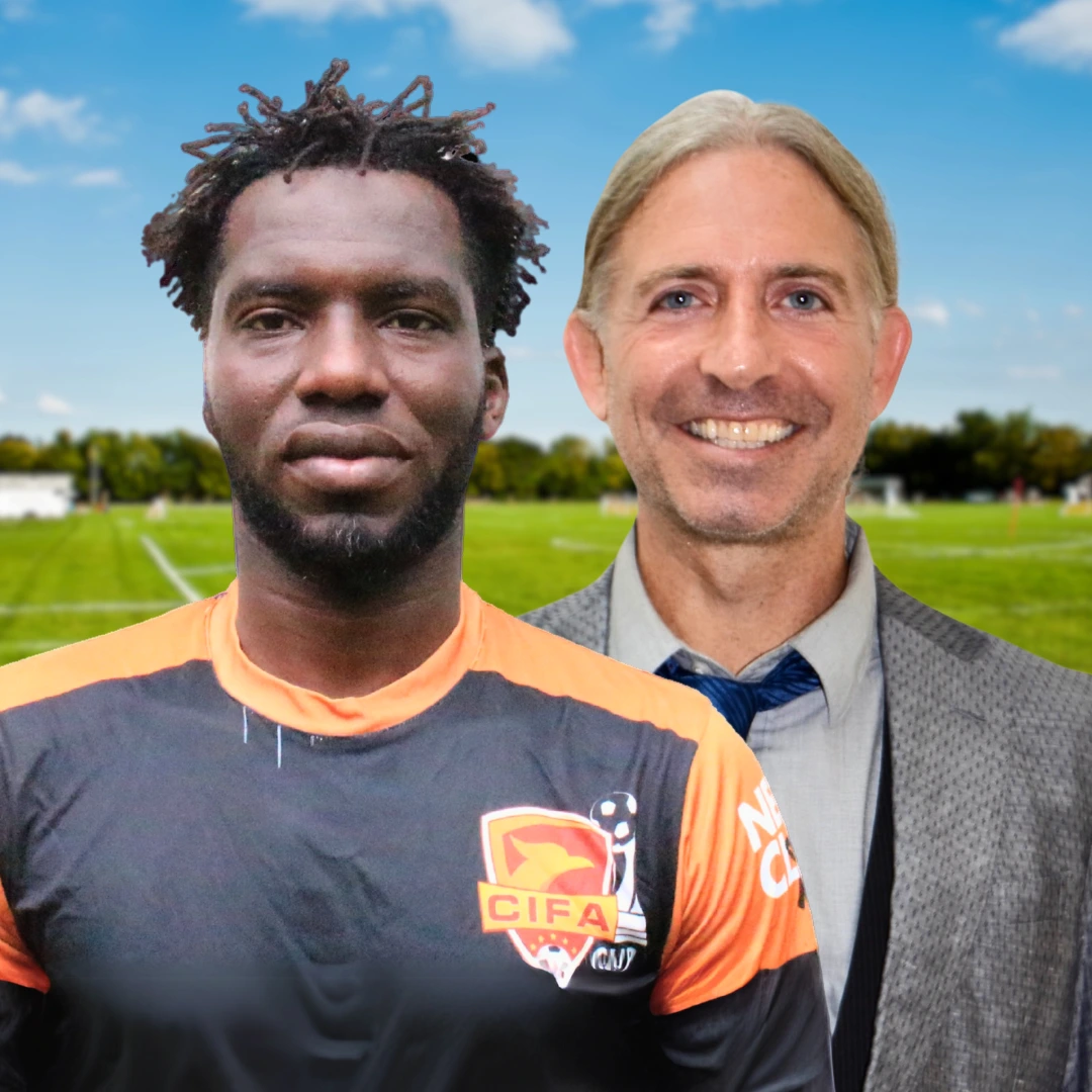 Mr. Ryan and Coach Lamine